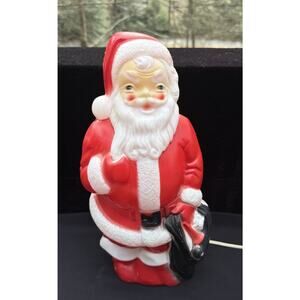 Rare Vtg 1968 Empire Christmas Santa Claus Blow Mold 13" Tabletop Perfect Mint!
